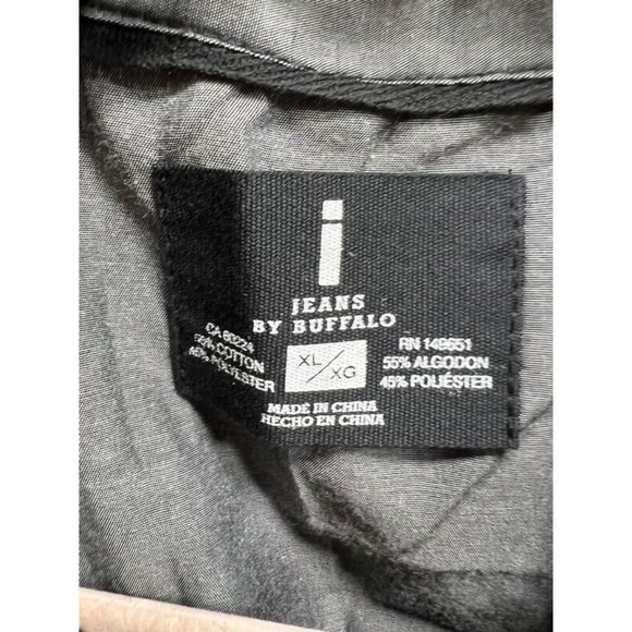 Jeans By Buffalo Button Up Shirt Adult Extra Large Gray Long Sleeve Casual Mens. - Picture 5 of 9